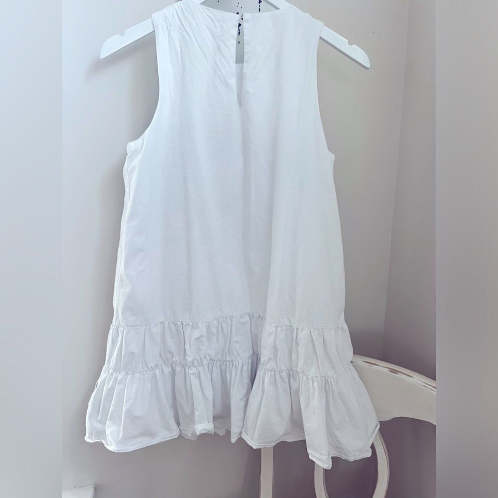 Floral Embroidered White Dress 2025 Size Small - Picture 6 of 6